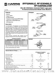RF1S30N06LESM datasheet pdf Fairchild Semiconductor