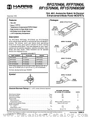 RF1S70N06 datasheet pdf Fairchild Semiconductor