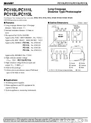 PC110 datasheet pdf SHARP