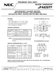 UPA828 datasheet pdf NEC