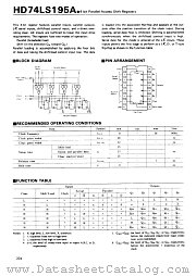 74LS195 datasheet pdf Hitachi Semiconductor