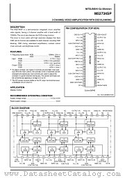 M52734 datasheet pdf Mitsubishi Electric Corporation