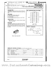 M54566P datasheet pdf Mitsubishi Electric Corporation