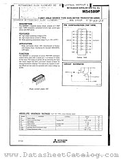 M54580P datasheet pdf Mitsubishi Electric Corporation