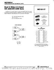MC10117 datasheet pdf ON Semiconductor
