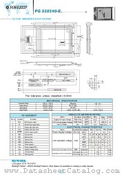 PG320240-E datasheet pdf Powertip Technology