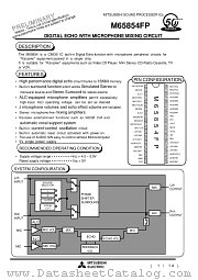 M65854 datasheet pdf Mitsubishi Electric Corporation