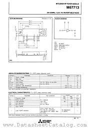 M37713 datasheet pdf Mitsubishi Electric Corporation