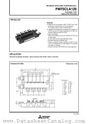 PM75CLA120 datasheet pdf Mitsubishi Electric Corporation