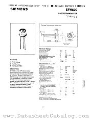 SFH500 datasheet pdf Siemens