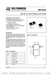 2764A datasheet pdf ST Microelectronics