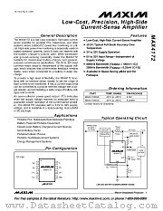 MAX4172EUA datasheet pdf MAXIM - Dallas Semiconductor