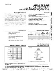 MAX4490AXK-T datasheet pdf MAXIM - Dallas Semiconductor