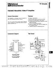 TBA440C datasheet pdf National Semiconductor