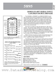 UCN5895 datasheet pdf Allegro MicroSystems