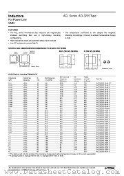 ACL3225 datasheet pdf TDK Semiconductor