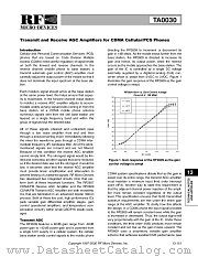TA0030 datasheet pdf RF Micro Devices