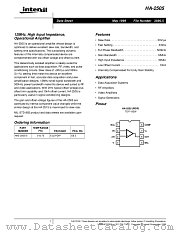 HA3-2505-5 datasheet pdf Intersil