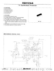 HA11244 datasheet pdf Hitachi Semiconductor