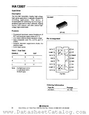 HA13007 datasheet pdf Hitachi Semiconductor