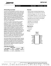 HIP1011BCB datasheet pdf Intersil