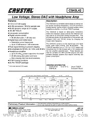 CDB43L42 datasheet pdf Cirrus Logic
