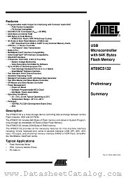 AT89C5132-ROTIL datasheet pdf Atmel