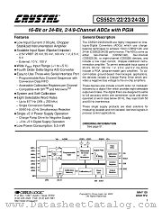 CS5522-AP datasheet pdf Cirrus Logic