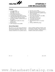 HT48R30A datasheet pdf Holtek Semiconductor