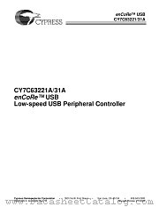 CY7C63231-PC datasheet pdf Cypress