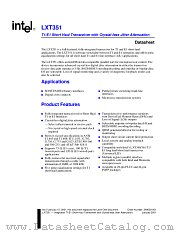 LXT351 datasheet pdf Intel