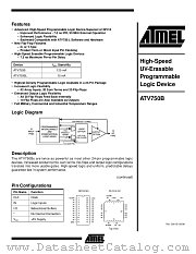 ATV750BL-15JC datasheet pdf Atmel