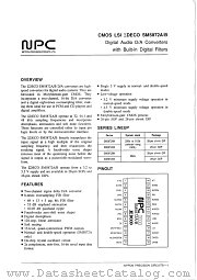 SM5872 datasheet pdf Nippon Precision Circuits Inc