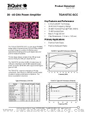 TGA1073C datasheet pdf TriQuint Semiconductor
