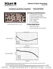TGA1307 datasheet pdf TriQuint Semiconductor