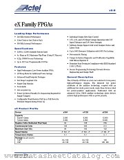 EX128-FTQ100 datasheet pdf Actel Corp