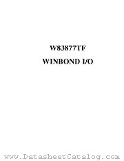 W83877TD datasheet pdf Winbond Electronics