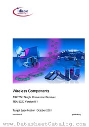 TDA5220 datasheet pdf Infineon