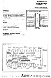 M51397AP datasheet pdf Mitsubishi Electric Corporation