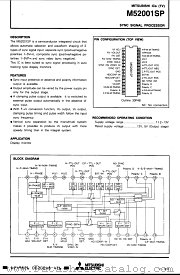 M52001SP datasheet pdf Mitsubishi Electric Corporation