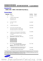 K9K2G08U0M datasheet pdf Samsung Electronic