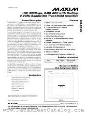 MAX106CHC datasheet pdf MAXIM - Dallas Semiconductor