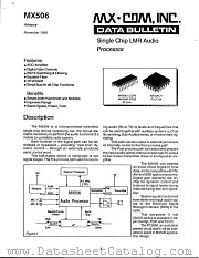 MAX506 datasheet pdf CML