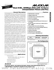 MAX5856AECM datasheet pdf MAXIM - Dallas Semiconductor