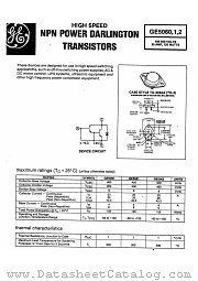 GE5062 datasheet pdf General Electric Solid State