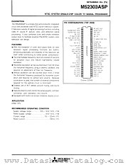 M52303ASP datasheet pdf Mitsubishi Electric Corporation