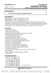M2S56D20ATP75A datasheet pdf Mitsubishi Electric Corporation