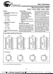PALC16L8 datasheet pdf Cypress