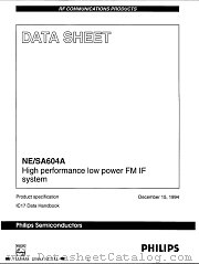 NE604A datasheet pdf Philips