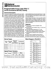 PAL20L10 datasheet pdf National Semiconductor